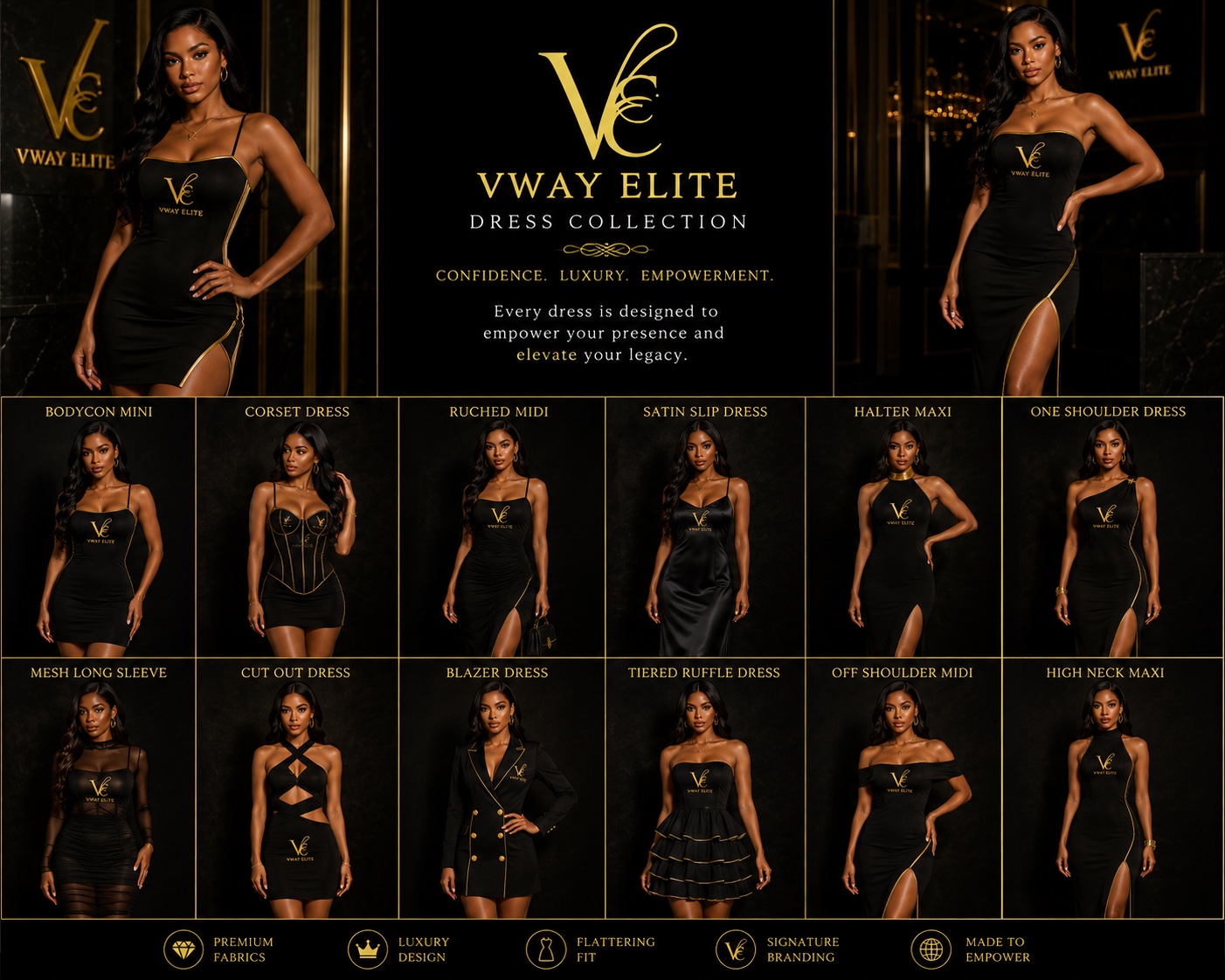 The Dress Collection design board